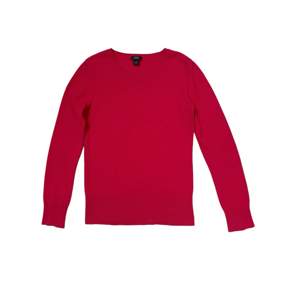 Privé Magenta Cashmere Long Sleeves Crewneck Sweater Sz S Women
